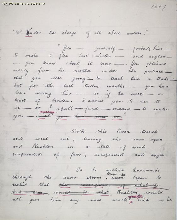 The Ragged Trousered Philanthropists - Manuscript, Page 1609