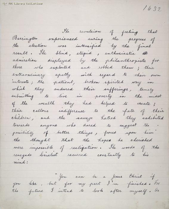 The Ragged Trousered Philanthropists - Manuscript, Page 1632