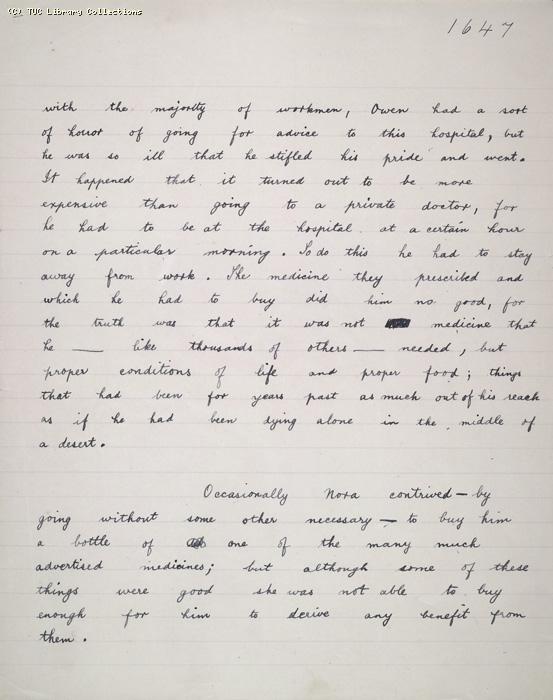 The Ragged Trousered Philanthropists - Manuscript, Page 1647