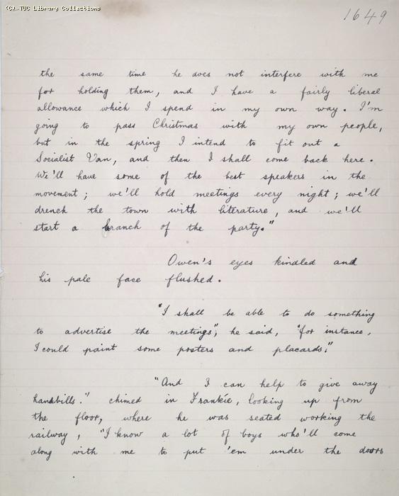 The Ragged Trousered Philanthropists - Manuscript, Page 1649