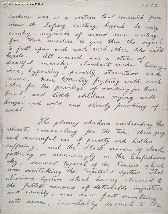 The Ragged Trousered Philanthropists - Manuscript, Page 1673