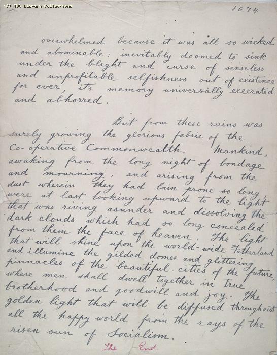 The Ragged Trousered Philanthropists - Manuscript, Page 1674