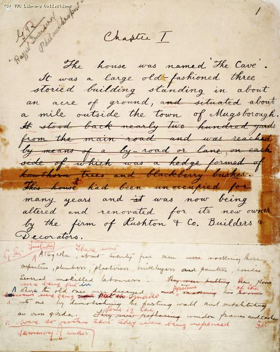 The Ragged Trousered Philanthropists - Manuscript, Page 1