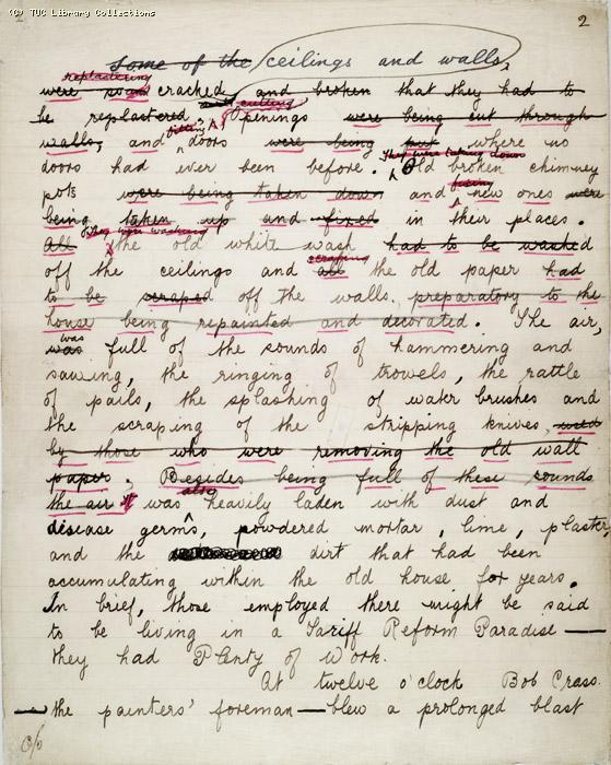 The Ragged Trousered Philanthropists - Manuscript, Page 2a