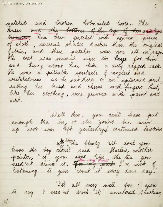 The Ragged Trousered Philanthropists - Manuscript, Page 5