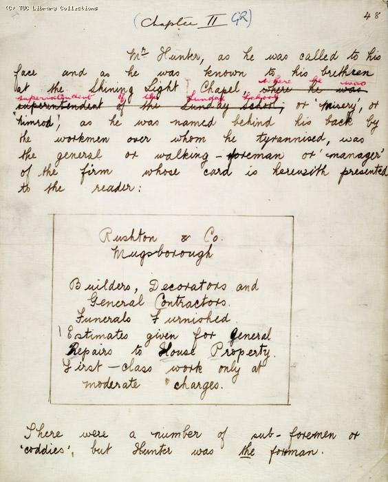 The Ragged Trousered Philanthropists - Manuscript, Page 48