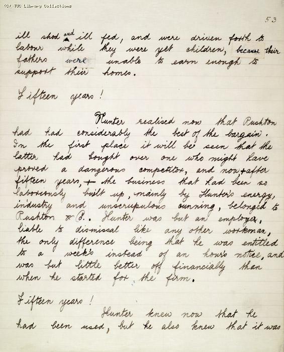 The Ragged Trousered Philanthropists - Manuscript, Page 53