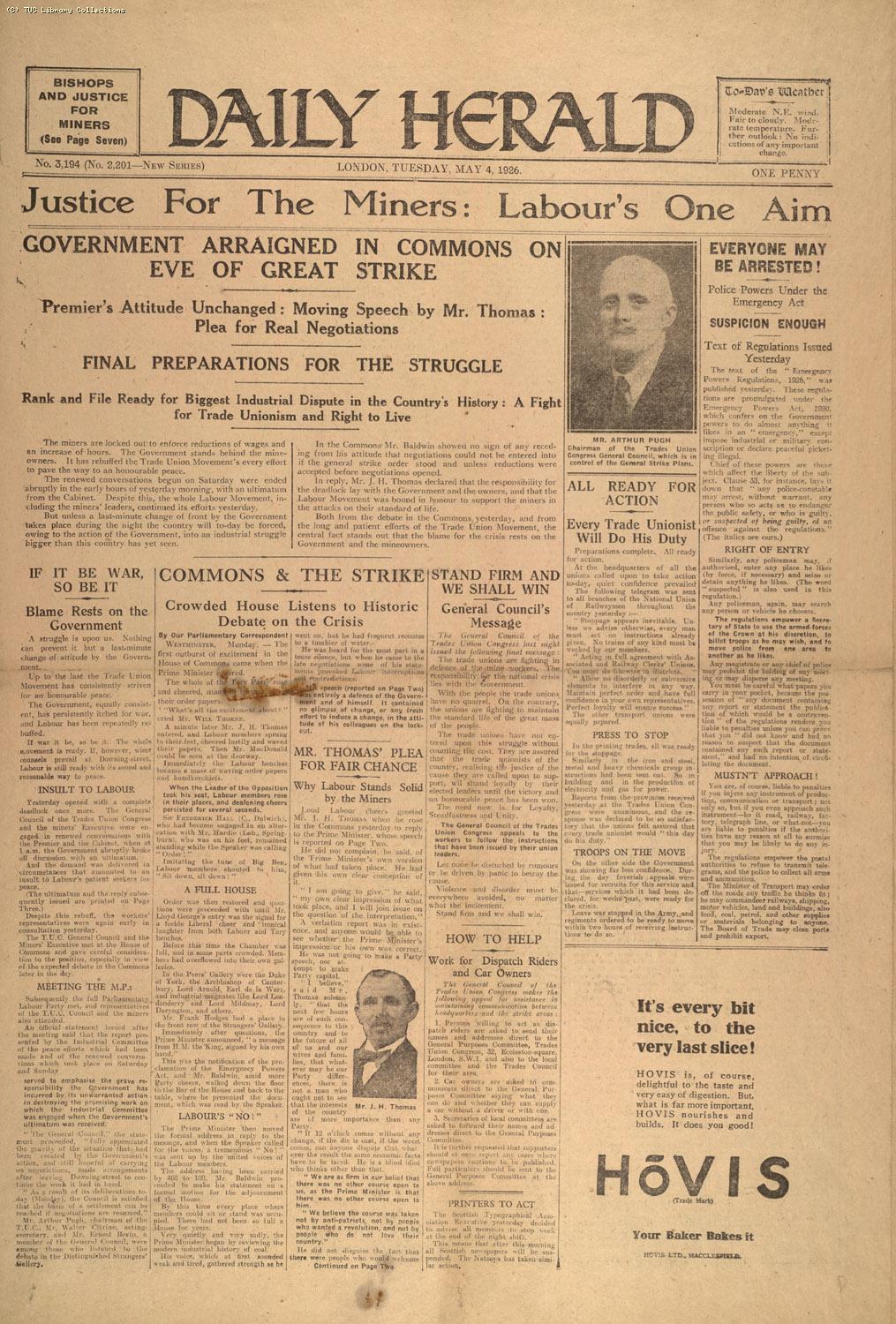 Daily Herald, 4 May 1926