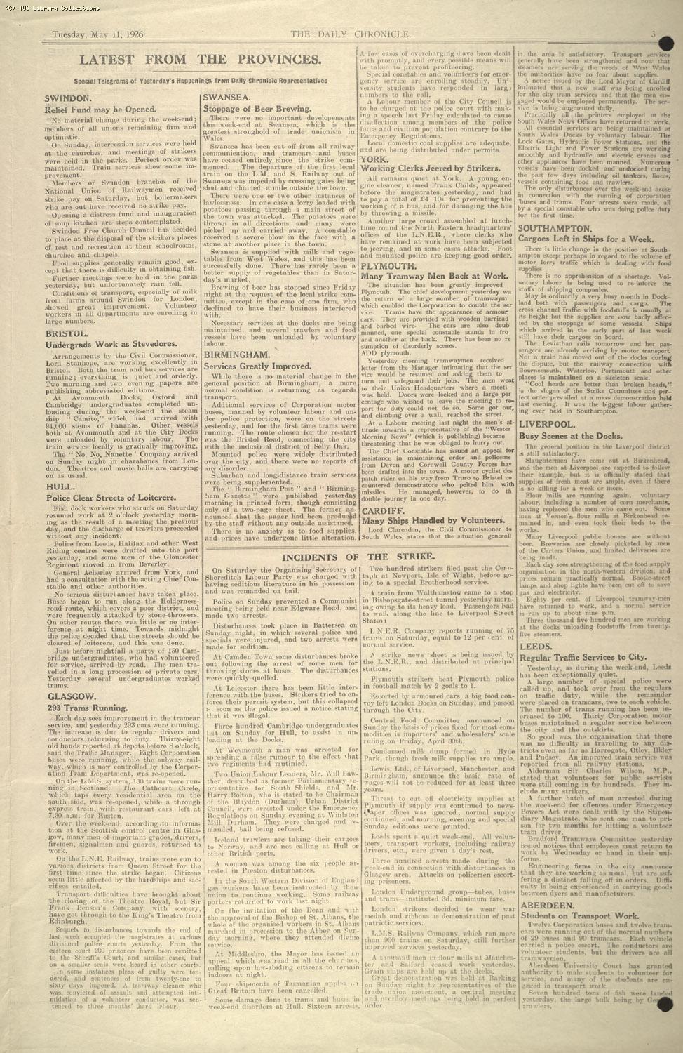 The Daily Chronicle, 11 May 1926