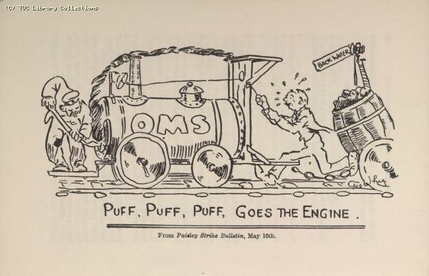 General Strike! Cartoon -  Puff, Puff Goes the Engine