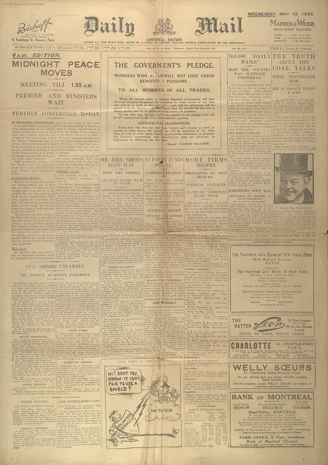 Daily Mail, 12 May 1926