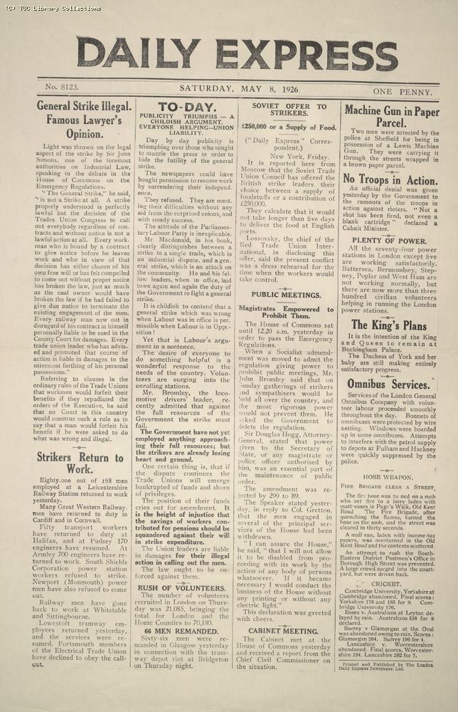 Daily Express, 8 May 1926 (1)