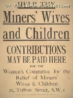 Poster - Help the Miners Wives