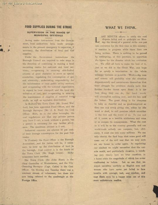 Strike News Special, 8 May 1926