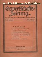 Gewertschafts-Zeitung, 19 June 1926