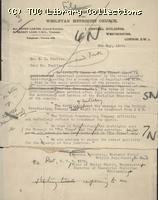 Letter - Wesleyan  8 May 1926