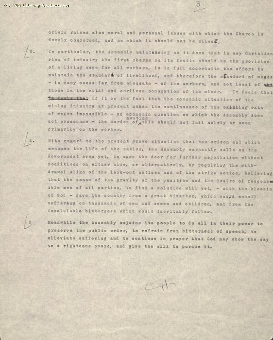 Letter - Trinity Presbyterian Church, 7 June 1926