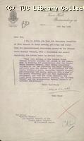 Letter - Bermondsey, 13 May 1926