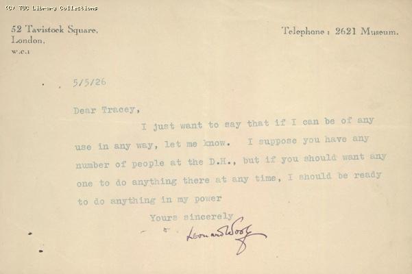 Letter - Woolf, 5 May 1926