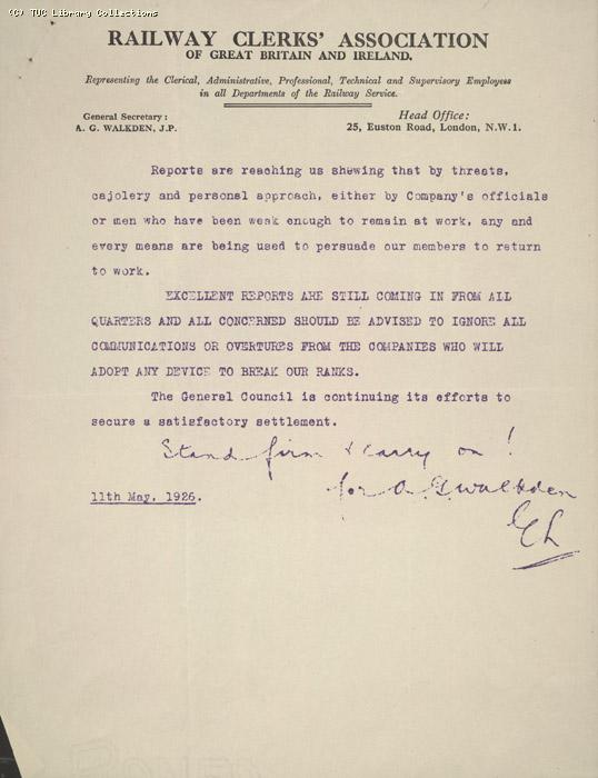 Letter - RCA, 11 May 1926