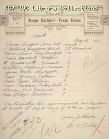 Letter - Barge Builders Trade Union, 10 May 1926