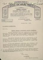 Letter - NUGMW, 8 October 1926