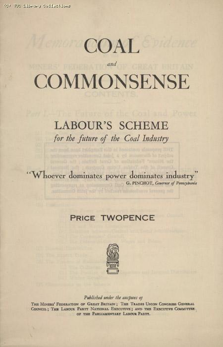 Coal and Commonsense