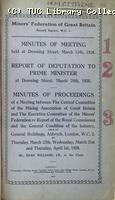 Mining Crisis and National Strike,1925/26 - MFGB Minutes 11 March to 1 April 1926