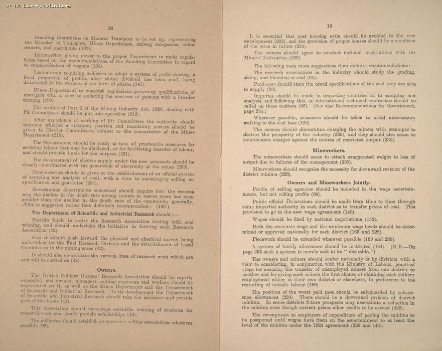 What the Coal Commission Proposes March 1926
