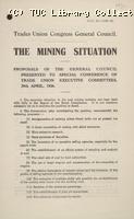 The Mining Situation 29 April 1926