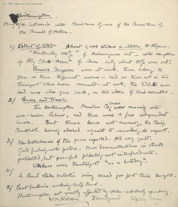 Route Report - 171 /1  11 May 1926