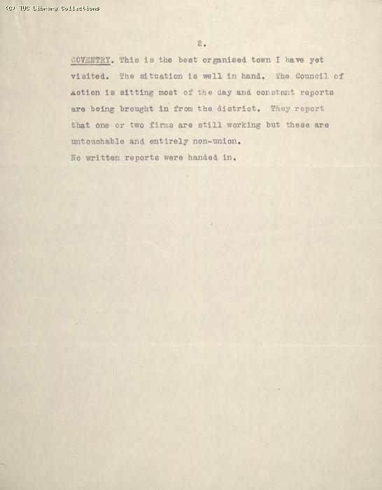 Route Report - 082 8 May 1926