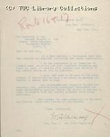 Letter - Joint Committee of all railwaymen 12 May 1926