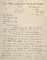 Letter - Felixstowe & Walton Trades & Labour Council, 11 May 1926
