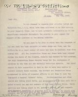 Letter - Plymouth and District Strike Committee, 7 May 1926