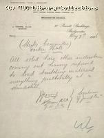 Letter - NUR, Bridgewater branch, 7 May 1926