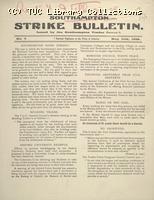 Southampton Strike Bulletin, 11 May 1926