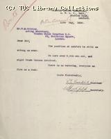 Letter - General Strike Committee, Ashford, 11 May 1926