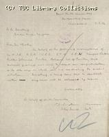 Letter - Joint Strike Committee, Wealdstone, 5 May 1926