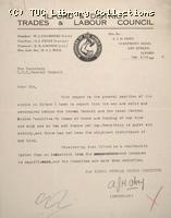 Letter - Ilford and District Trades and Labour Council, 10 May 1926