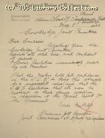 Letter - NUR, Cowbridge Joint Committee, 8 May 1926