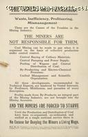 Leaflet - The miners are penalised