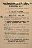 Leaflet - The Miners have been locked out