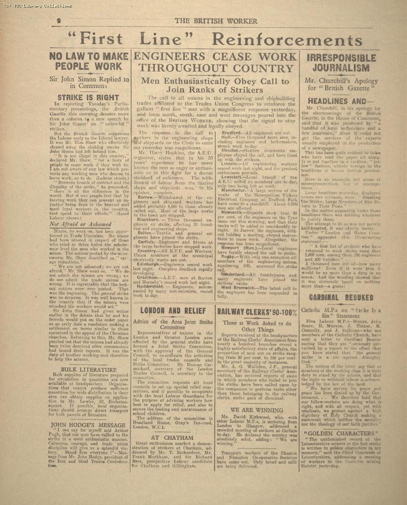The British Worker, 12 May 1926