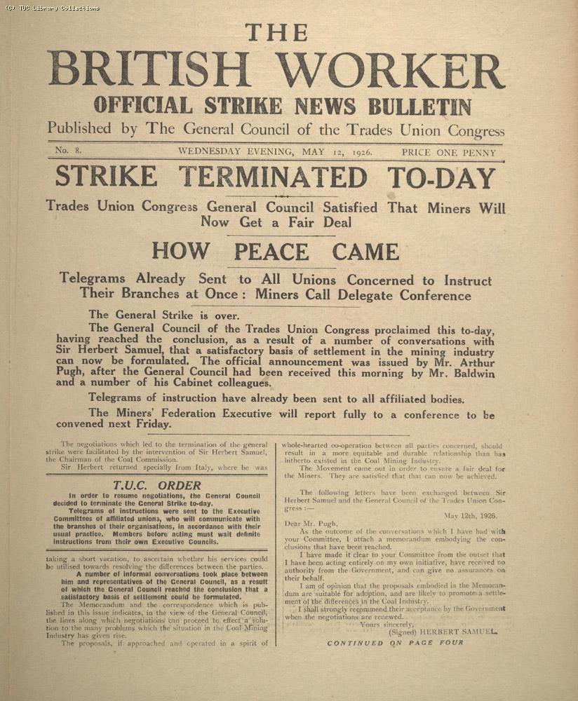 The British Worker, 12 May 1926