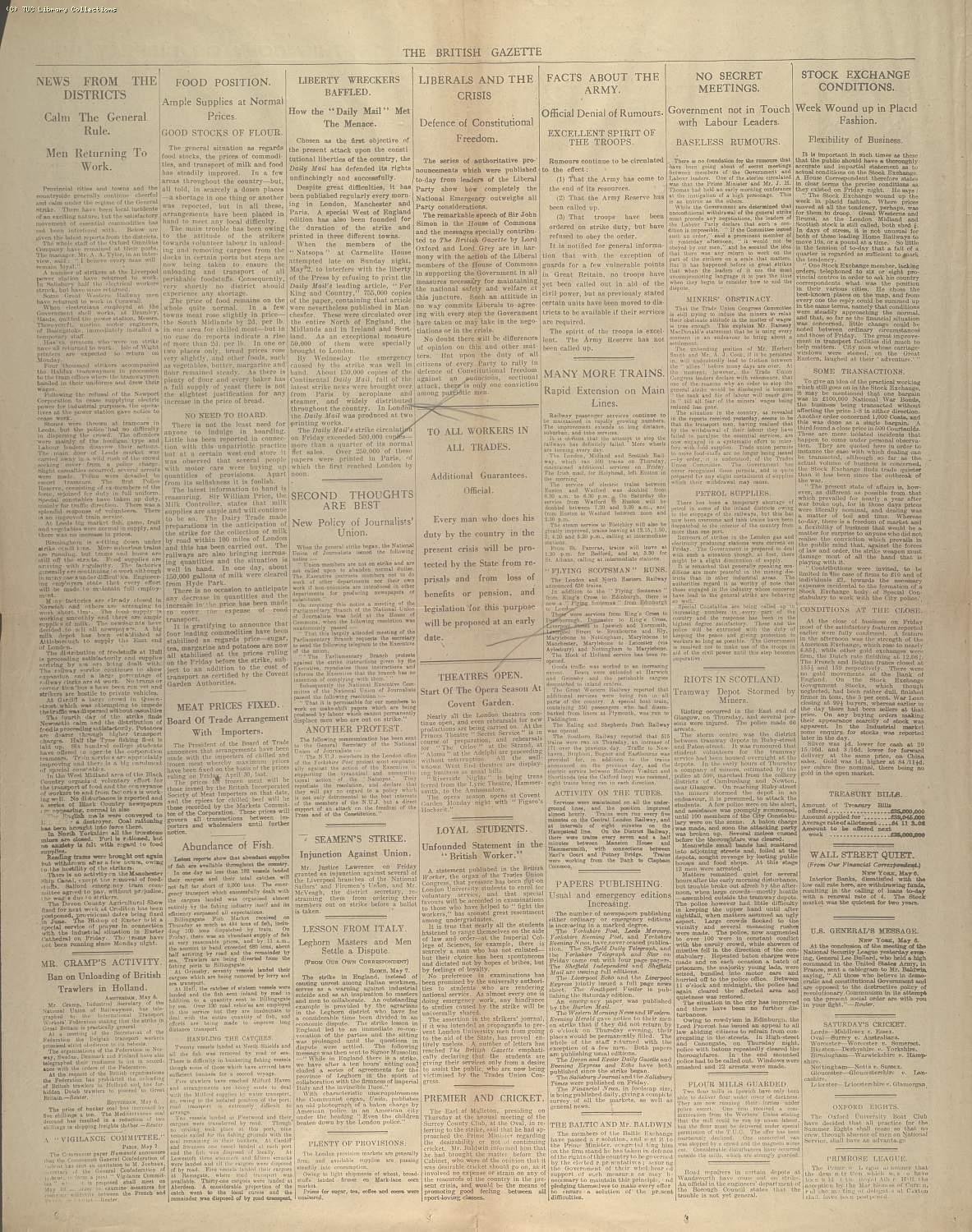 The British Gazette, 8 May 1926
