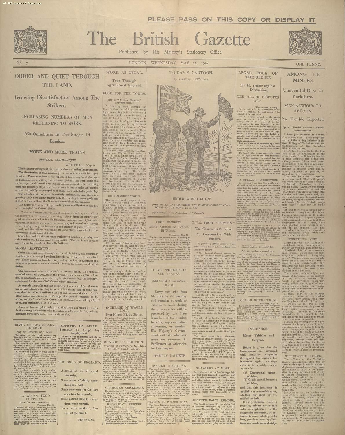 The British Gazette, 12 May 1926