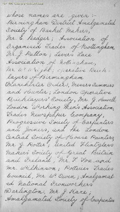 TUC Report, 1869