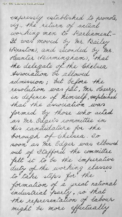 TUC Report, 1869