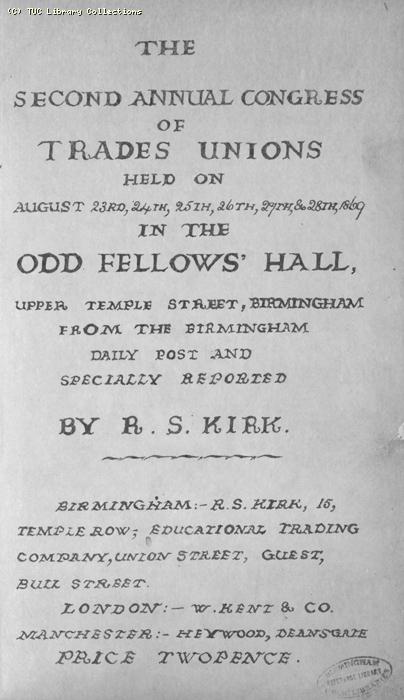 TUC Report, 1869